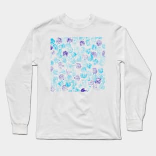 deep blue foliage Long Sleeve T-Shirt